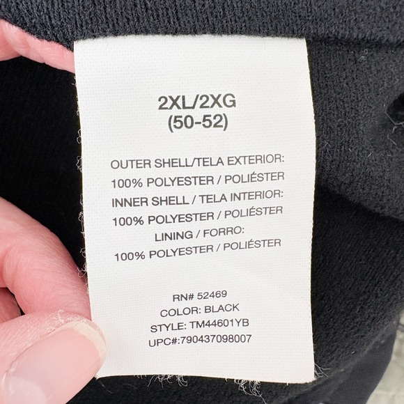 Free Tech Women's Zip Up Jacket Black Size 2XL/2XG (50-52) Full Zip Pockets - Picture 6 of 7